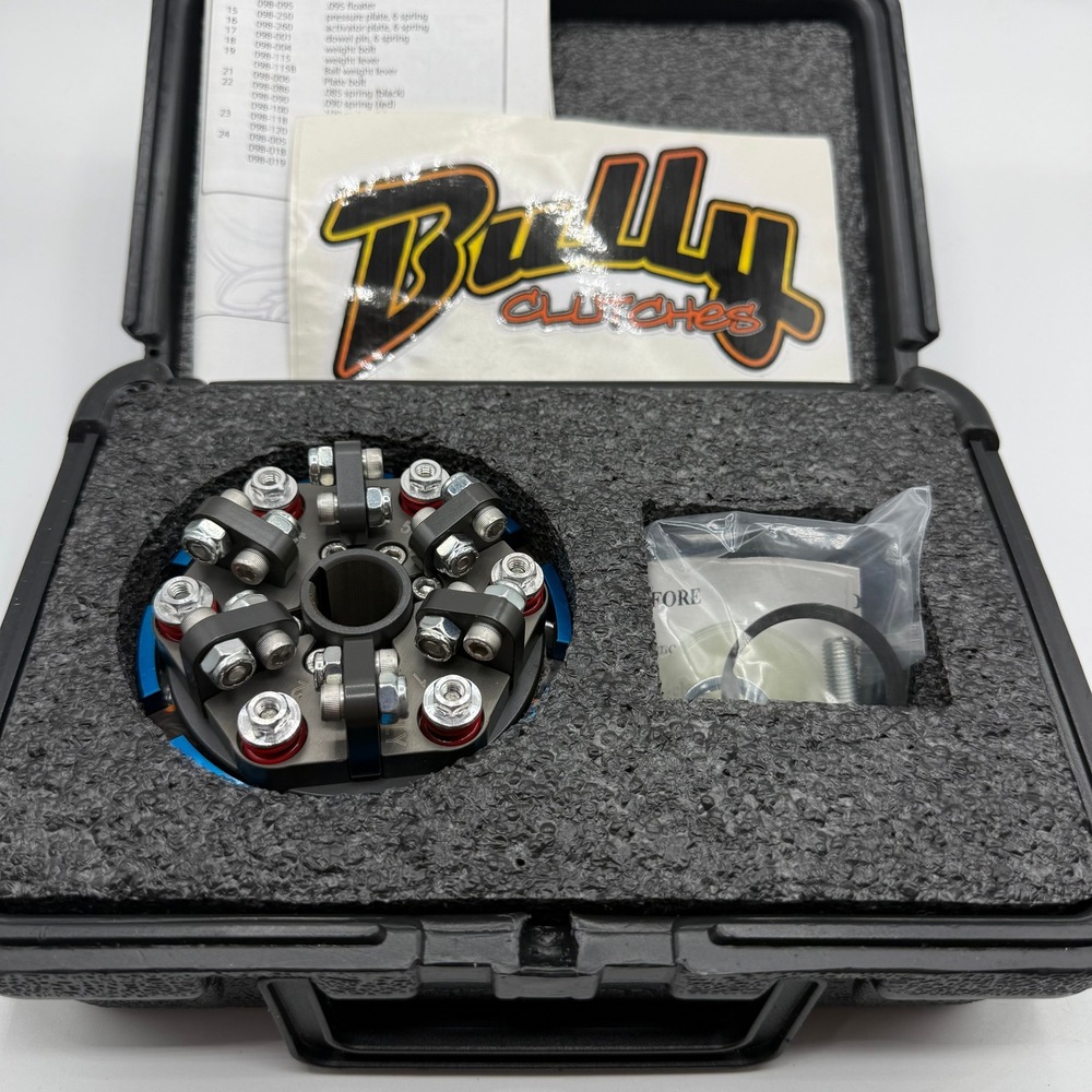 Bully Clutches 2 Disc 6 Spring 4 Cycle Centrifugal Racing Clutch Blue Red